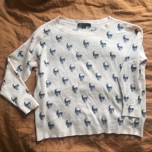 Skull cashmere “tremont jack print” sweater